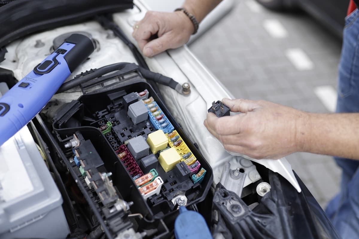 Mecanico del Taller Ronda revisando el motor de un coche con calma y atencion al detalle (imagen de muestra).