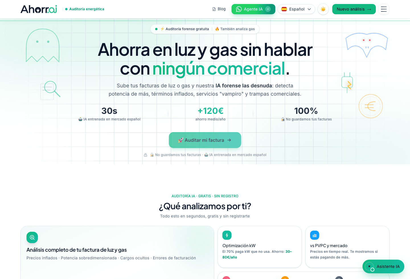 Captura de Ahorr.ai